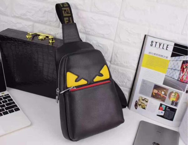 FENDI CROSSBODY HALLOWEEN BLACK BAG 26CM - Image 4