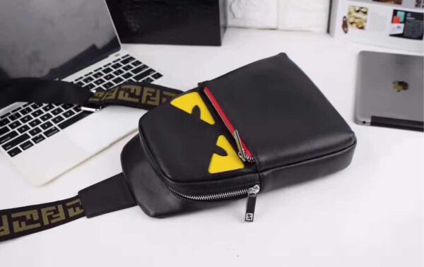 FENDI CROSSBODY HALLOWEEN BLACK BAG 26CM - Image 6