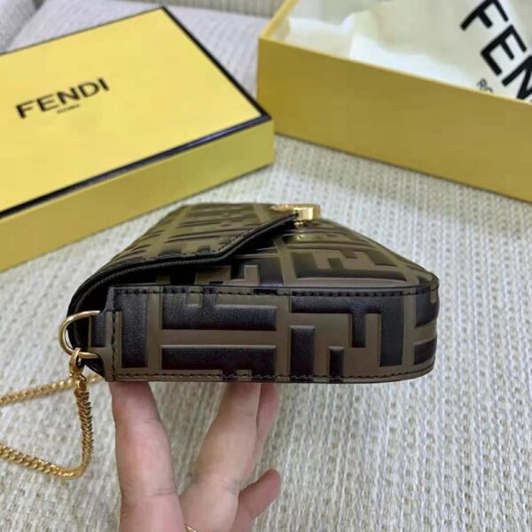 FENDI WALLET ON CHAIN WITH POUCHES BROWN 8BS032AAFMF13VK - Image 4