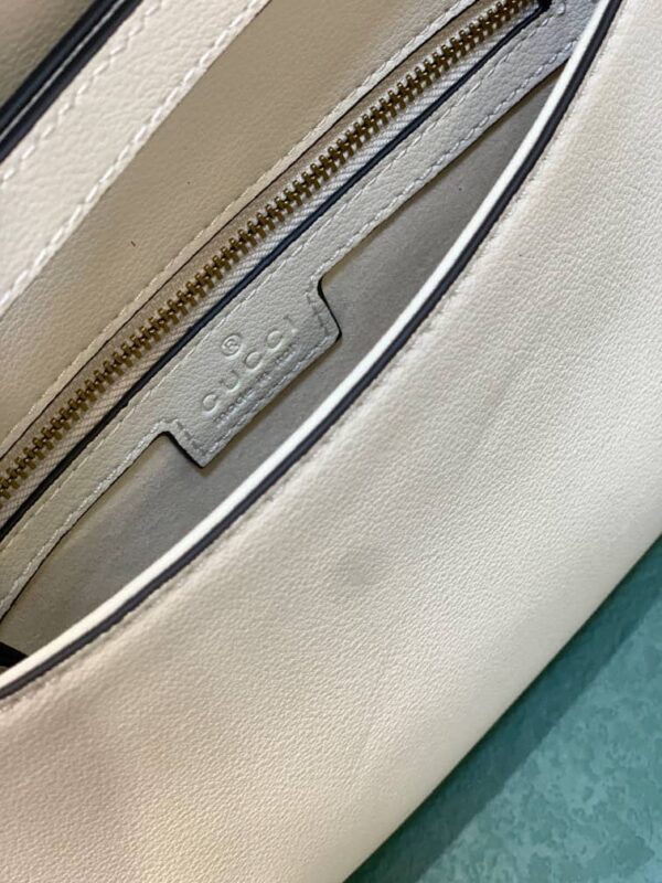 GUCCI BLONDIE SHOULDER BAG WHITE LEATHER 28CM 699268 UXX0G 9022 - Image 5