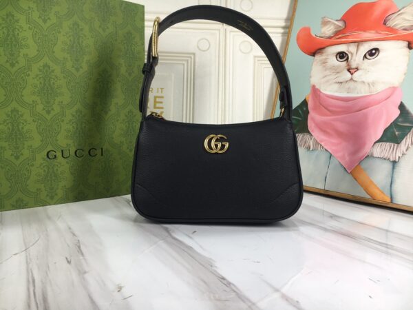 GUCCI APHRODITE MINI SHOULDER BAG BLACK 21CM 739076 AAA9F 1000 - Image 10