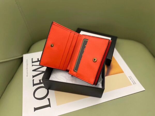 GUCCI SUPREME CANVAS CARD CASE WALLET WITH CHERRIES RED LEATHER INSIDE 10CM 476050 - Image 2