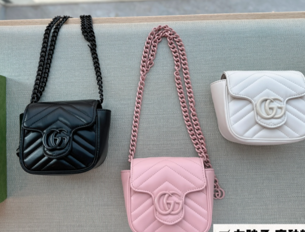 GUCCI MARMONT MINI BAG PINK 13CM - Image 2