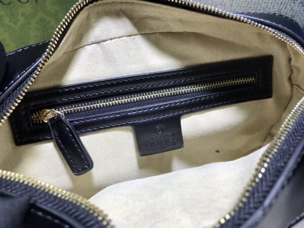 GUCCI HORSEBIT 1955 SMALL SHOULDER BAG BLACK 22.5CM 645454 1DB0G 1000 - Image 2