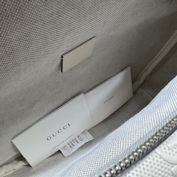 GUCCI GG EMBOSSED BELT BAG WHITE 28CM 645093 1W3CN 9022 - Image 2