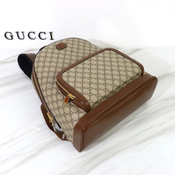 GUCCI BEIGE AND EBONY GG SUPREME CANVAS BACKPACK 31CM ?704017 FAA0R 9795 - Image 4