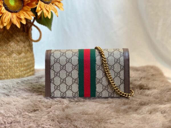 GUCCI LADIES MULTICOLOR QUEEN MARGARET LEATHER MINI SHOULDER BAG BROWN 20CM 476079 9I6QT 8540 - Image 2