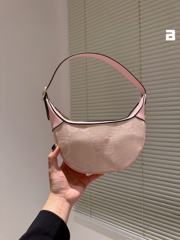 GUCCI OPHIDIA JUMBO GG MINI BAG LIGHT PINK 21CM 658551 UKMBG 9550 - Image 2