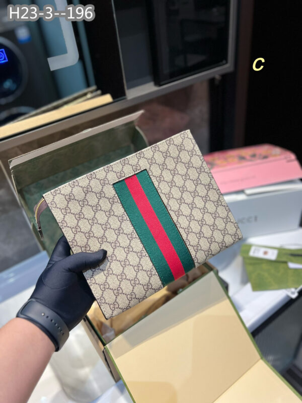 GUCCI GG BEIGE POUCH 25CM 475316 KHN4N 9791 - Image 2