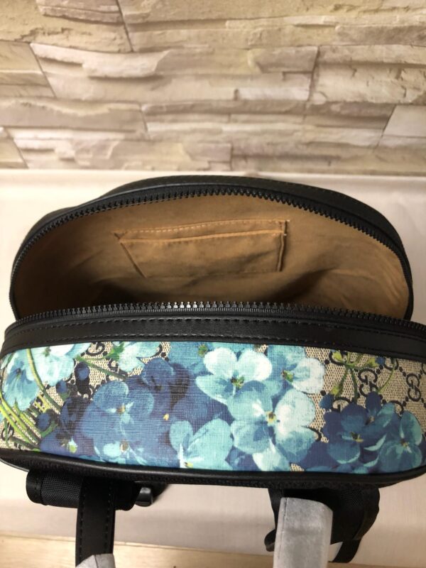 GUCCI GG BLOOMS BACKPACK BLUE BLOOMS 41CM 427042 KU2QN 8493 - Image 3