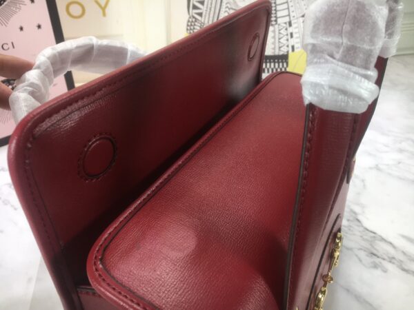 GUCCI HORSEBIT 1955 MINI TOP HANDLE BAG 27.5CM RED 645453 92TCG 8563 - Image 3