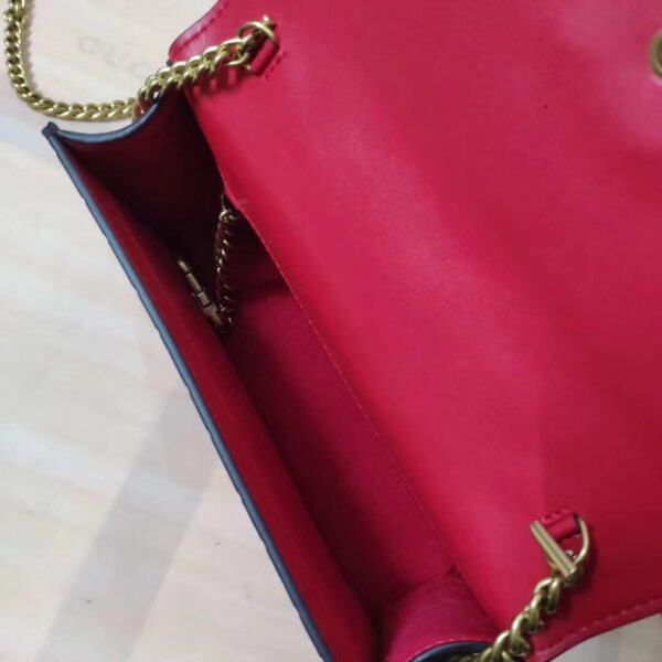 GUCCI GUCCISSIMA LEATHER MINI CHERRY CHAIN SHOULDER BAG RED 20CM - Image 3