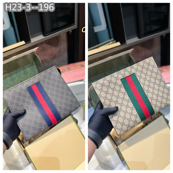 GUCCI GG BEIGE POUCH 25CM 475316 KHN4N 9791 - Image 3