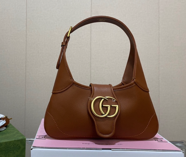 GUCCI APHRODITE SMALL SHOULDER BAG BROWN 26CM 735106 AAA9F 1000 - Image 4