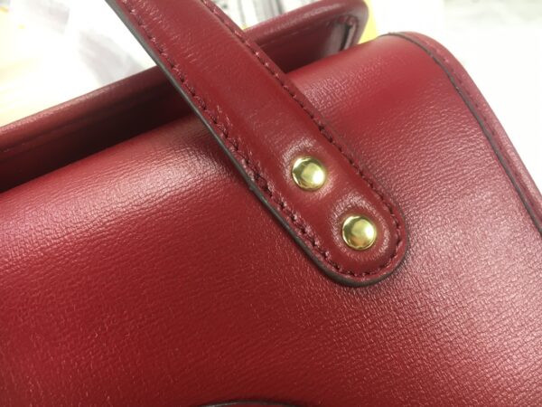 GUCCI HORSEBIT 1955 MINI TOP HANDLE BAG 27.5CM RED 645453 92TCG 8563 - Image 4