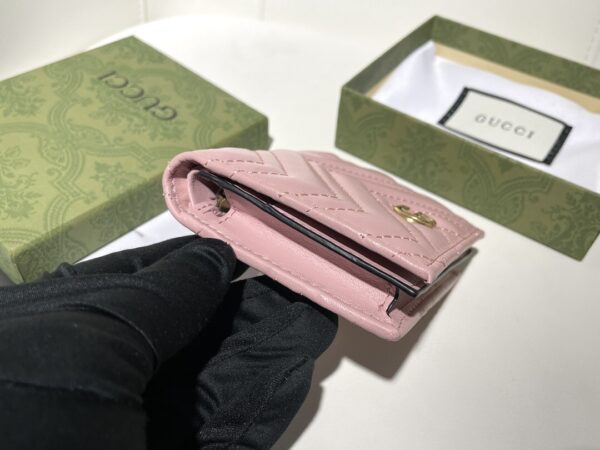 GUCCI MARMONT CARD CASE WALLET 11CM PINK 466492 DTD1T 6433 - Image 4