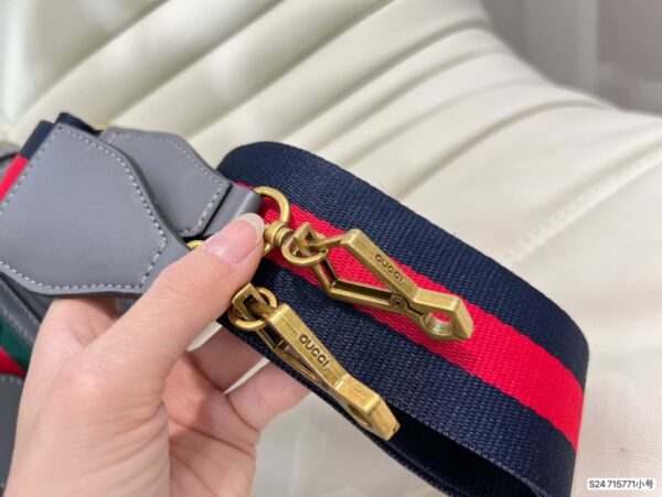 GUCCI DOUBLE G TOP HANDLE BAG 22CM GREY 715772 AAA0O 1143 - Image 4