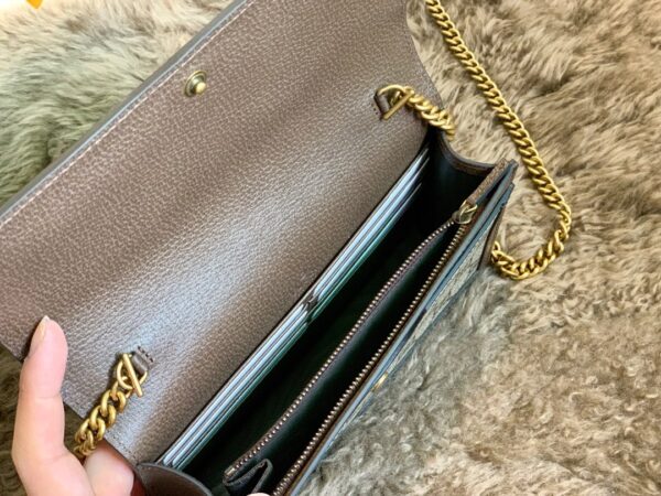 GUCCI LADIES MULTICOLOR QUEEN MARGARET LEATHER MINI SHOULDER BAG BROWN 20CM 476079 9I6QT 8540 - Image 4
