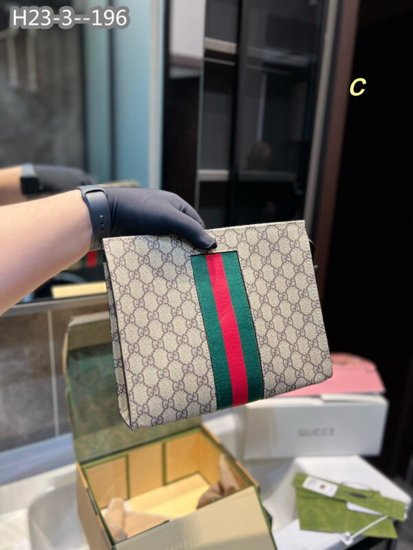 GUCCI GG BEIGE POUCH 25CM 475316 KHN4N 9791 - Image 4