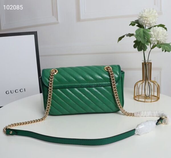 GUCCI MARMONT SUPER MINI BAG IN GREEN 26CM 443497 1X5EG 3862 - Image 5