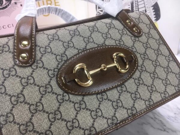 GUCCI HORSEBIT 1955 MINI TOP HANDLE BAG 27.5CM DARK BROWN 645453 92TCG 8563 - Image 5