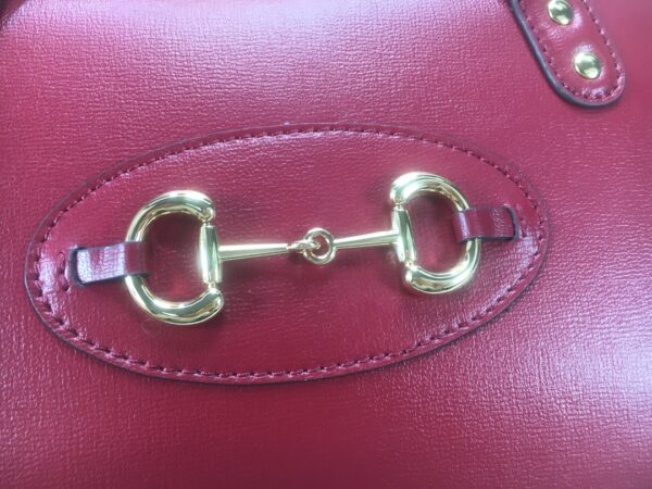GUCCI HORSEBIT 1955 MINI TOP HANDLE BAG 27.5CM RED 645453 92TCG 8563 - Image 5