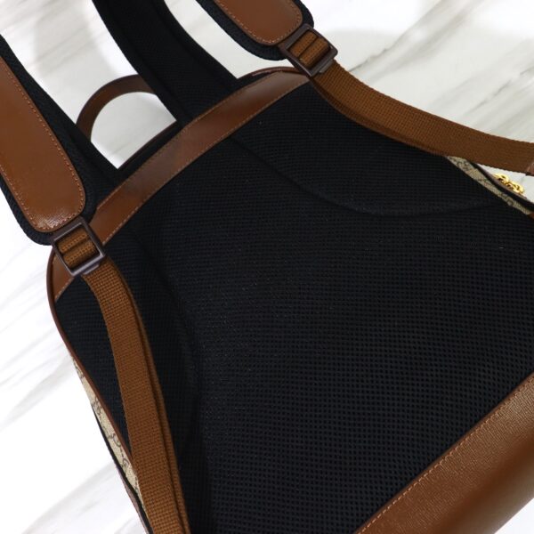 GUCCI BEIGE AND EBONY GG SUPREME CANVAS BACKPACK 31CM ?704017 FAA0R 9795 - Image 6