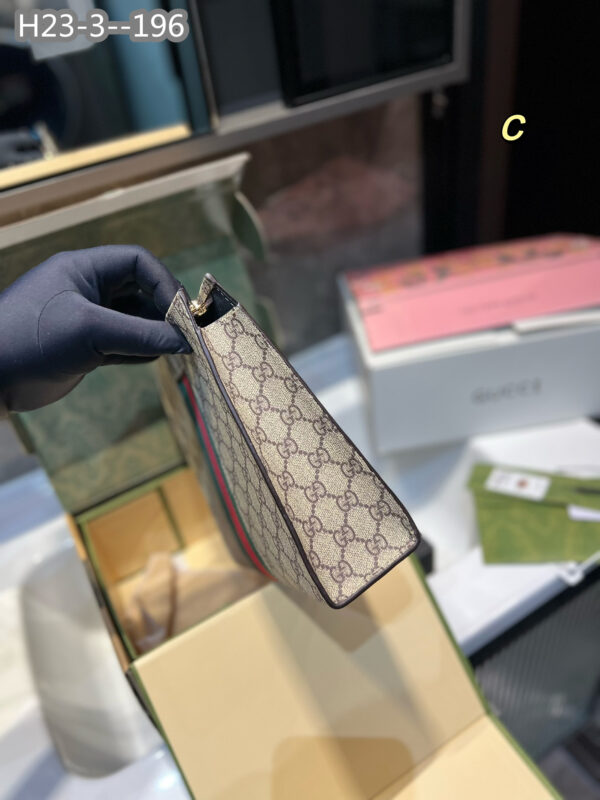 GUCCI GG BEIGE POUCH 25CM 475316 KHN4N 9791 - Image 5