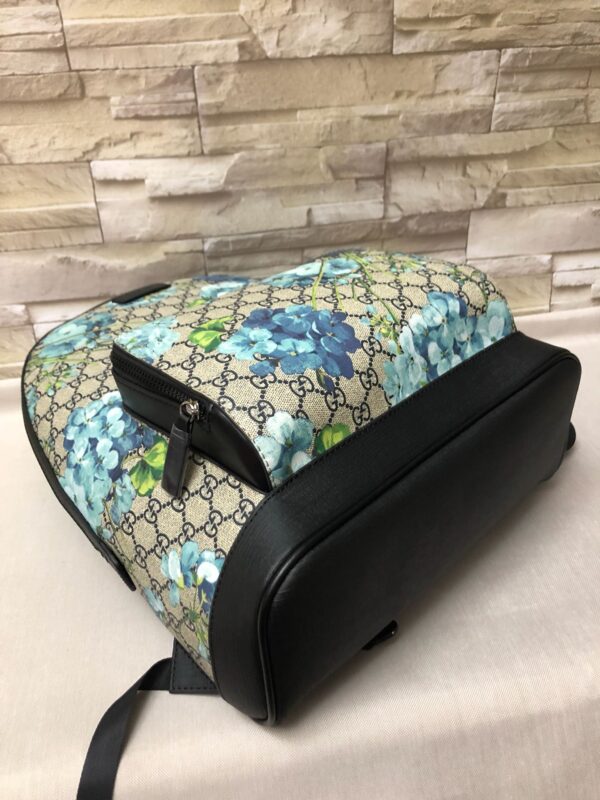 GUCCI GG BLOOMS BACKPACK BLUE BLOOMS 41CM 427042 KU2QN 8493 - Image 8