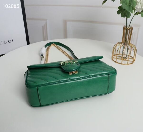GUCCI MARMONT SUPER MINI BAG IN GREEN 26CM 443497 1X5EG 3862 - Image 6
