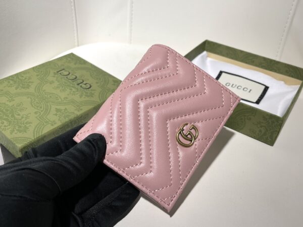 GUCCI MARMONT CARD CASE WALLET 11CM PINK 466492 DTD1T 6433 - Image 6