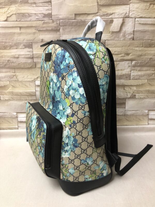 GUCCI GG BLOOMS BACKPACK BLUE BLOOMS 41CM 427042 KU2QN 8493 - Image 6