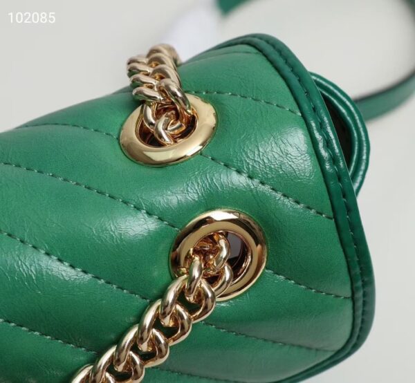 GUCCI MARMONT SUPER MINI BAG IN GREEN 26CM 443497 1X5EG 3862 - Image 7