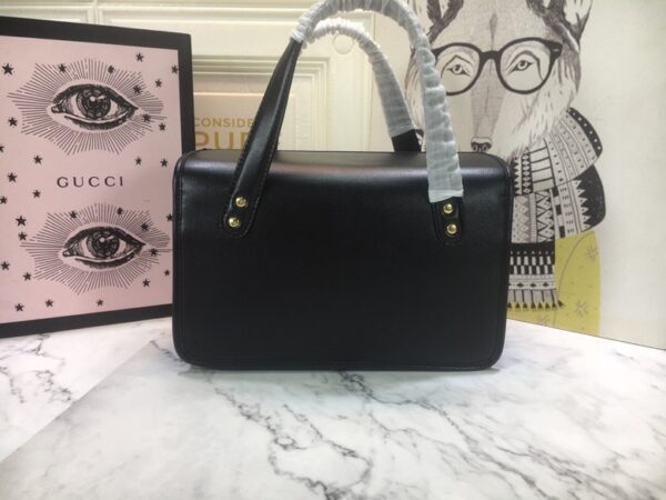 GUCCI HORSEBIT 1955 MINI TOP HANDLE BAG 27.5CM BLACK 645453 92TCG 8563 - Image 7