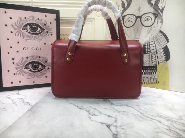 GUCCI HORSEBIT 1955 MINI TOP HANDLE BAG 27.5CM RED 645453 92TCG 8563 - Image 7