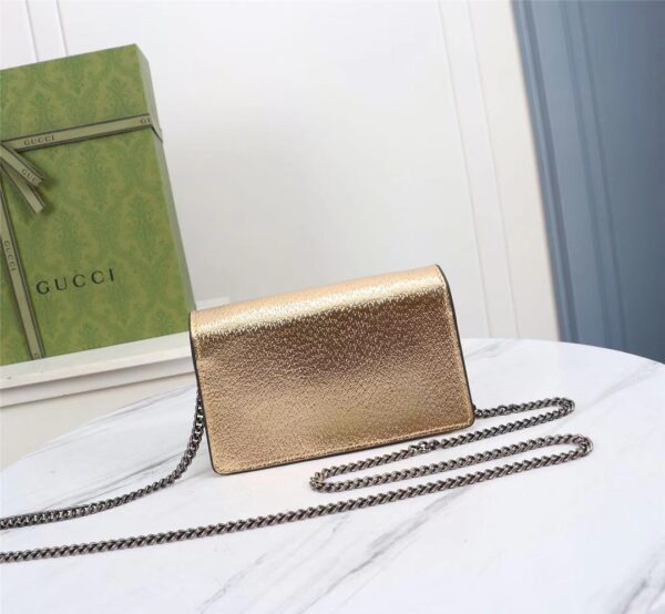 GUCCI WOMEN'S DIONYSUS SUPER MINI CROSSBODY BAG GOLD 16CM 476432 1TRBN 8089 - Image 7