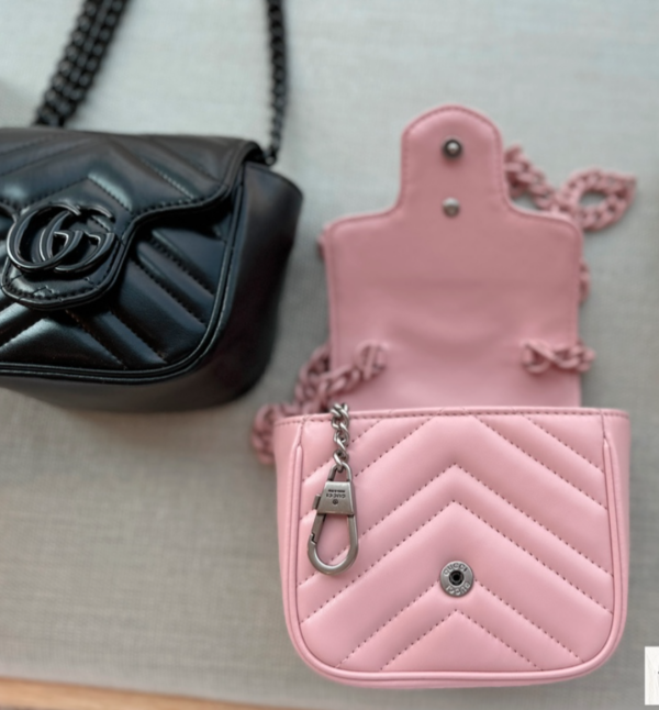 GUCCI MARMONT MINI BAG PINK 13CM - Image 7