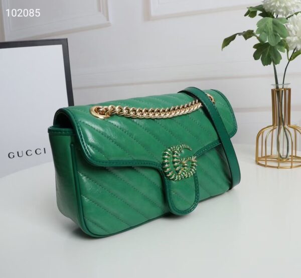 GUCCI MARMONT SUPER MINI BAG IN GREEN 26CM 443497 1X5EG 3862 - Image 8