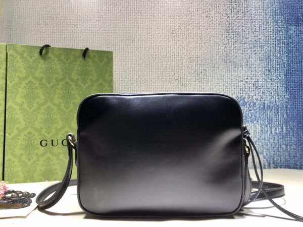 GUCCI HORSEBIT 1955 SMALL SHOULDER BAG BLACK 22.5CM 645454 1DB0G 1000 - Image 8