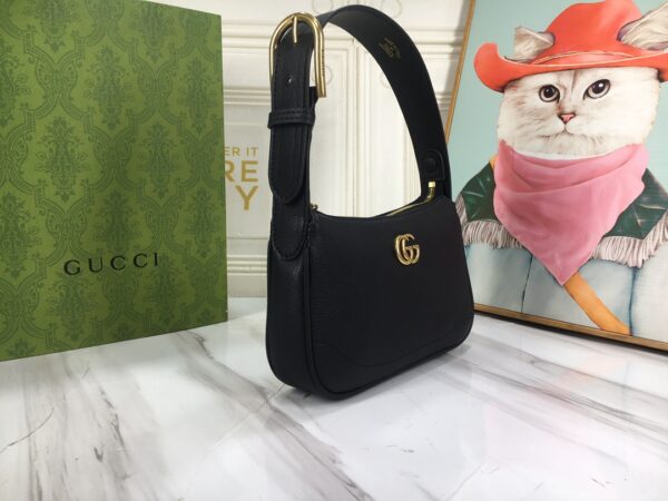 GUCCI APHRODITE MINI SHOULDER BAG BLACK 21CM 739076 AAA9F 1000 - Image 8
