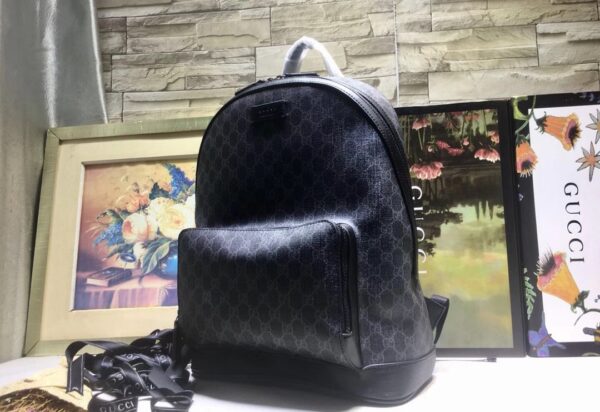 GUCCI GG SUPREME SMALL BLACK BACKPACK 41CM - Image 8