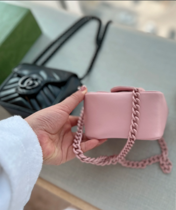 GUCCI MARMONT MINI BAG PINK 13CM - Image 9