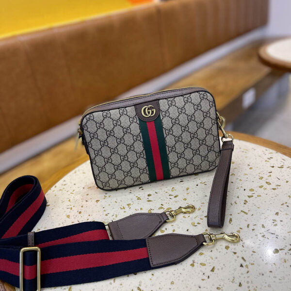 GUCCI OPHIDIA GG SHOULDER BAG BEIGE EBONY 23.5CM  699439 9C2ST 8920 - Image 5
