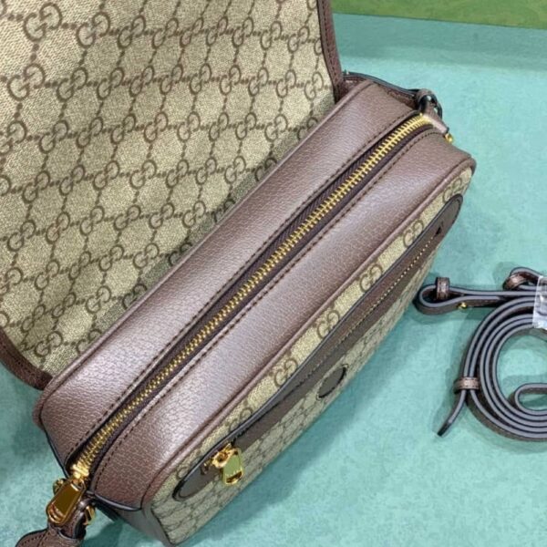 GUCCI OPHIDIA MINI CROSS BODY BAG BEIGE 23CM - Image 5