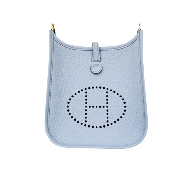 HERMES EVELYNE 16 AMAZONE LIGHT BLUE BAG 16CM