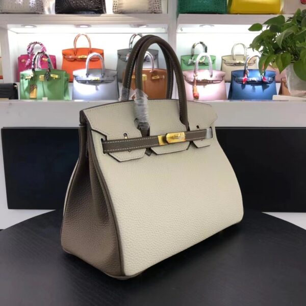 HERMES BIRKIN TOGO LEATHER GOLD HARDWARE BEIGE 30CM - Image 5