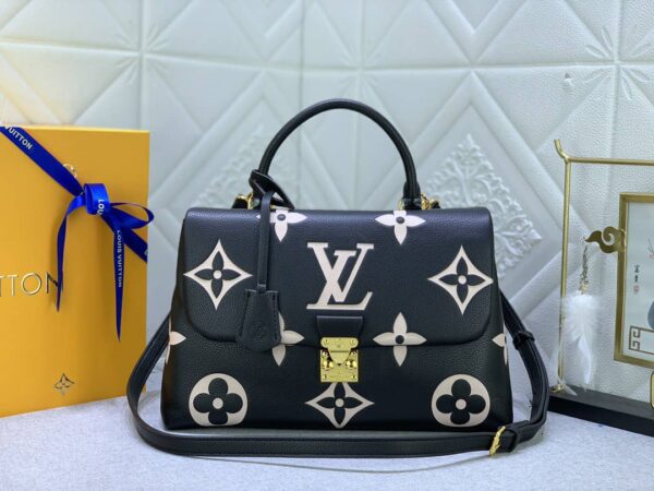 LOUIS VUITTON MADELEINE BB BLACK AND BEIGE 24CM M45978 - Image 2