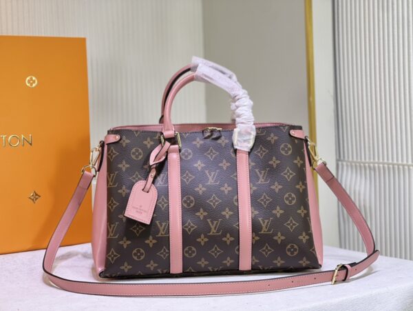 LOUIS VUITTON SOUFFLOT BB MONOGRAM CANVAS PEACH M44816 - Image 10
