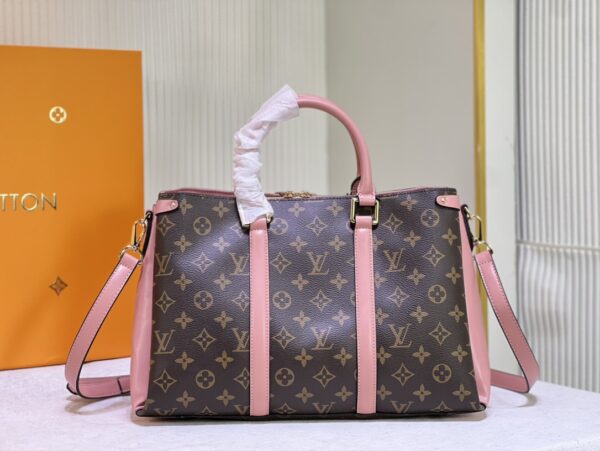 LOUIS VUITTON SOUFFLOT BB MONOGRAM CANVAS PEACH M44816 - Image 5