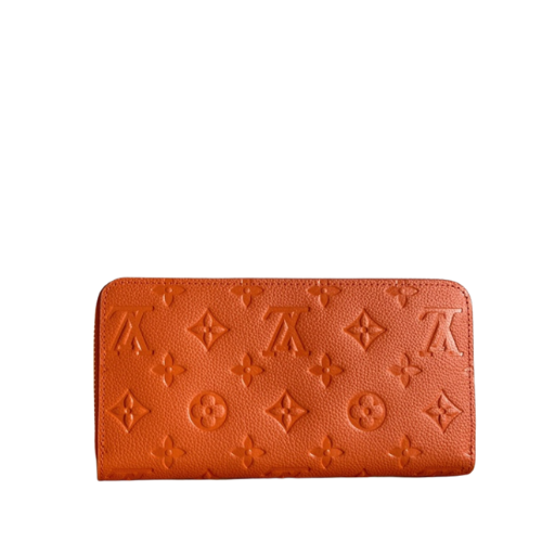 LOUIS VUITTON ZIPPY WALLET MONOGRAM ORANGE 19CM M61864